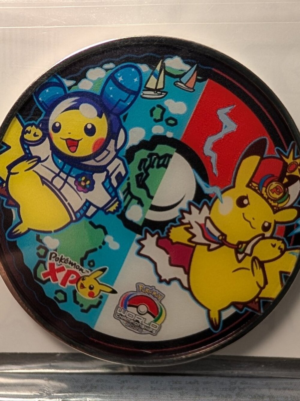 Pokemon Worlds 2026 Championships San Francisco Pikachu Coin Official Badge